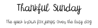 Thankful Sunday by Attype Studio — Script Handwritten Font — thumbnail 1
