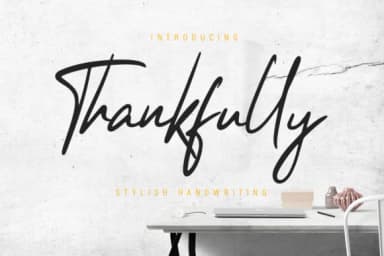 Thankfully Script Font by CreatypeStudio — Script Handwritten Font — thumbnail 1