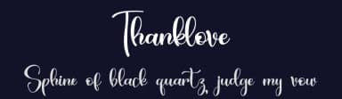 Thanklove by Alif Ryan Zulfikar — Script Handwritten Font — thumbnail 2