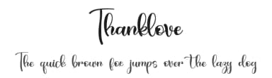 Thanklove by Alif Ryan Zulfikar — Script Handwritten Font — thumbnail 1