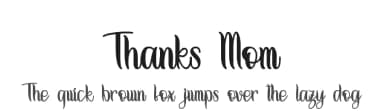 Thanks Mom by Letterafa Studio — Script Handwritten Font — thumbnail 1