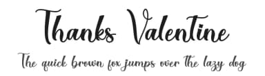 Thanks Valentine by Alif Ryan Zulfikar — Script Handwritten Font — thumbnail 1