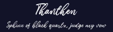 Thanthen by Makashi — Script Handwritten Font — thumbnail 2