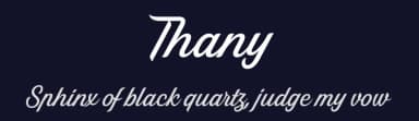 Thany by 7NTypes — Script Handwritten Font — thumbnail 2