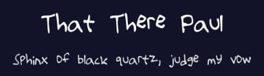That There Paul by thattherepaul — Script Handwritten Font — thumbnail 2