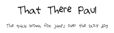 That There Paul by thattherepaul — Script Handwritten Font — thumbnail 1