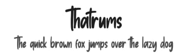 Thatrums by Skiiller Studio — Script Handwritten Font — thumbnail 1