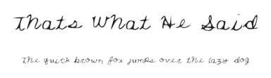 Thats What He Said by Annie Cresta — Script Handwritten Font — thumbnail 1