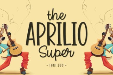 The Aprilio Super Font by Keithzo (7NTypes) — Script Handwritten Font — thumbnail 1