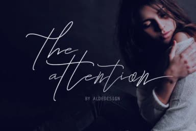The Attention Font by aldedesign — Script Handwritten Font — thumbnail 1