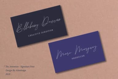 The Attention Font by aldedesign — Script Handwritten Font — thumbnail 3