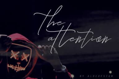 The Attention Font by aldedesign — Script Handwritten Font — thumbnail 8
