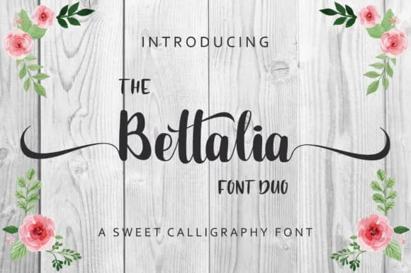 The Bettalia Duo Font by fanastudio — Script Handwritten Font