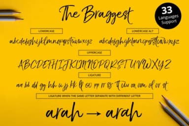The Braggest Font by LostvolType — Script Handwritten Font — thumbnail 7