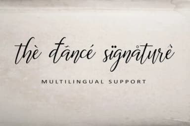 The Dance Signature Font by aminmario — Script Handwritten Font — thumbnail 9