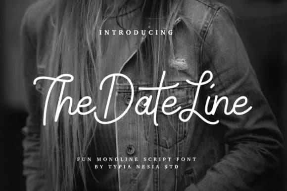 The Date Line Font by Typia Nesia — Script Handwritten Font