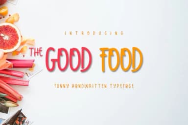 The Good Food Font by MJB Letters — Script Handwritten Font — thumbnail 1