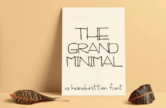 The Grand Minimal Font by lunarctic — Script Handwritten Font