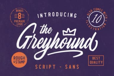 The Greyhound Family Font by Rillatype — Script Handwritten Font — thumbnail 1