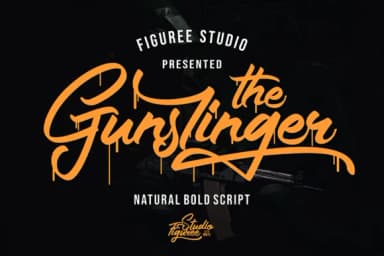 The Gunslinger Font by figuree studio — Script Handwritten Font — thumbnail 1