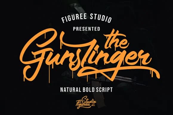 The Gunslinger Font by figuree studio — Script Handwritten Font