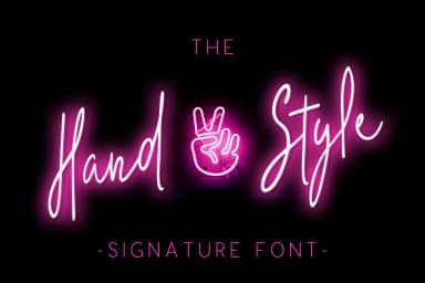 The Hand Style Font by No Gravity Type — Script Handwritten Font — thumbnail 1