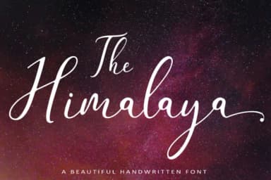 The Himalaya Font by aminmario — Script Handwritten Font — thumbnail 1