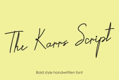 The Karrs Script Font by arfiardian — Script Handwritten Font — thumbnail 2