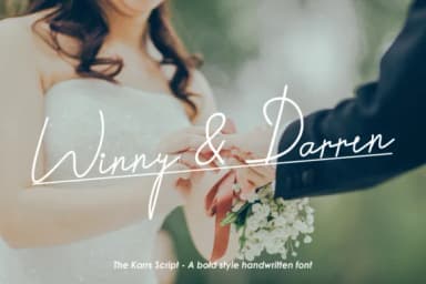 The Karrs Script Font by arfiardian — Script Handwritten Font — thumbnail 5