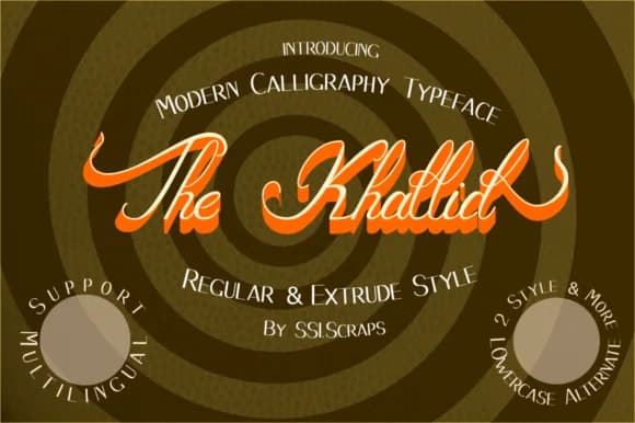 The Khallid Font by Syukursetiyadi — Script Handwritten Font