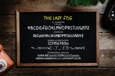 The Lazy Fog Font by Hudzaifah_art — Script Handwritten Font — thumbnail 7