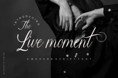The Live Moment Font by nowlystudios — Script Handwritten Font — thumbnail 1