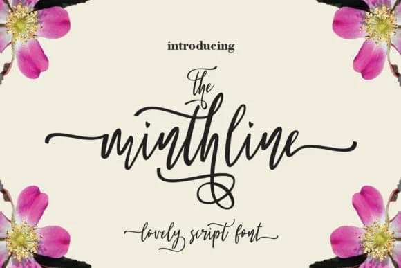 The Minthline Script Font by Arie Design — Script Handwritten Font