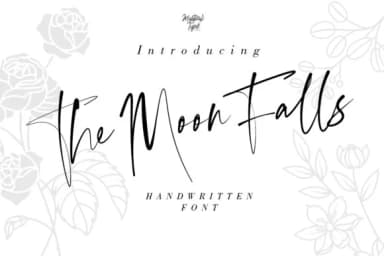 The Moon Falls Font by MysticalType — Script Handwritten Font — thumbnail 1