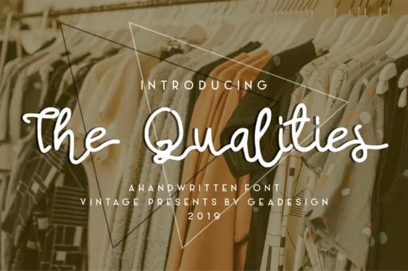 The Qualities Font by geadesign — Script Handwritten Font