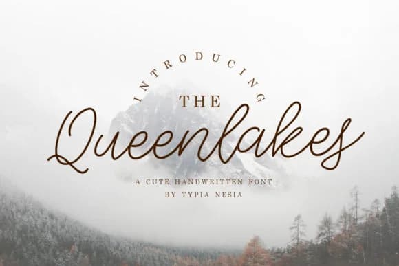 The Queenlakes Font by Typia Nesia — Script Handwritten Font