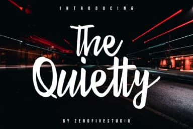 The Quietty Font by zerofivestudio — Script Handwritten Font — thumbnail 1