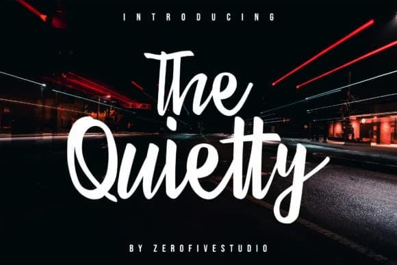 The Quietty Font by zerofivestudio — Script Handwritten Font