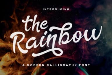 The Rainbow Font by alphArt — Script Handwritten Font — thumbnail 1