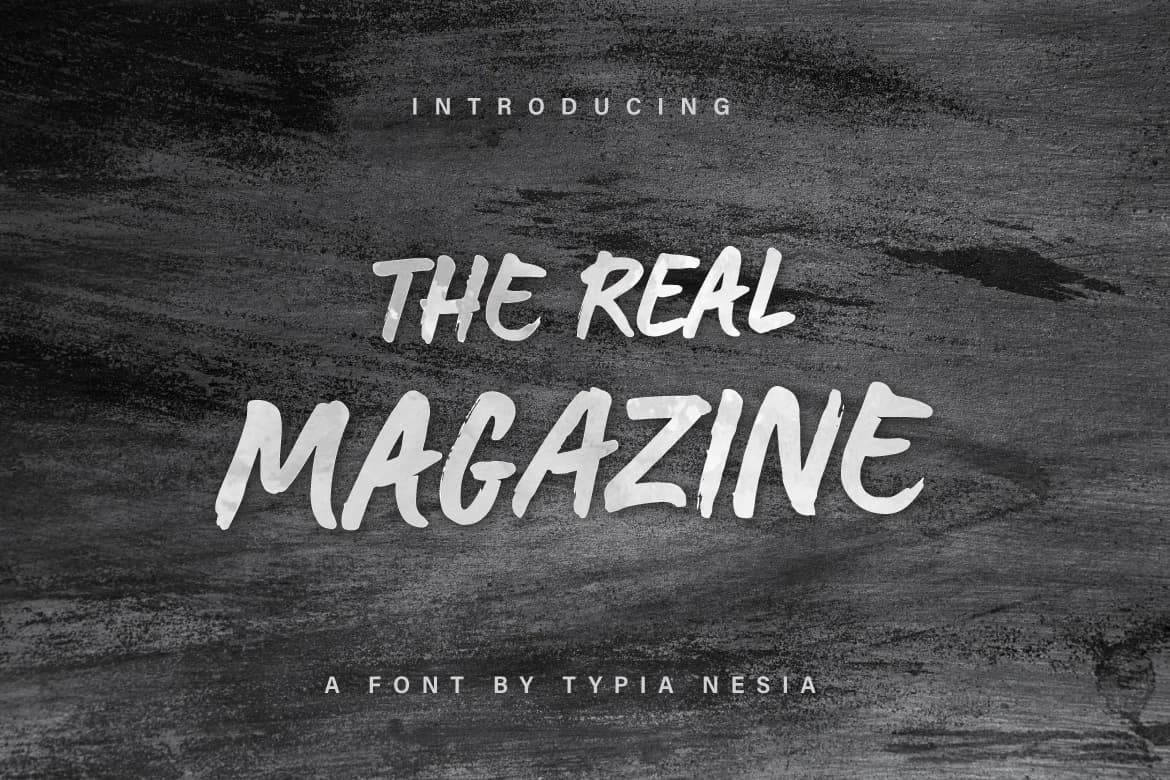 The Real Magazine Font by Typia Nesia — Script Handwritten Font