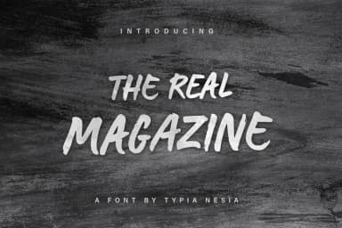The Real Magazine Font by Typia Nesia — Script Handwritten Font — thumbnail 1