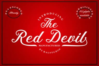 The Red Devil Font by Bal Studio — Script Handwritten Font — thumbnail 1
