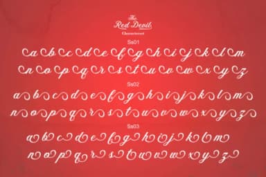 The Red Devil Font by Bal Studio — Script Handwritten Font — thumbnail 7