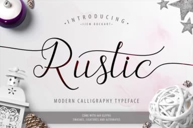 The Rustic Script Font by Ijem RockArt — Script Handwritten Font — thumbnail 1