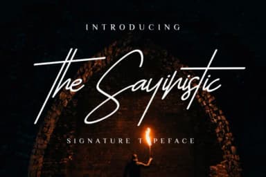 The Sayinistic Font by SayStudio — Script Handwritten Font — thumbnail 1
