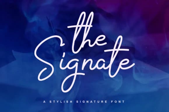 The Signate Font by alphArt — Script Handwritten Font