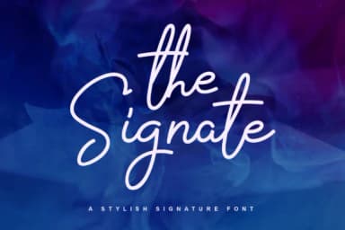 The Signate Font by alphArt — Script Handwritten Font — thumbnail 1