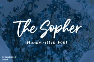 The Sopher Font by Sronstudio — Script Handwritten Font — thumbnail 1