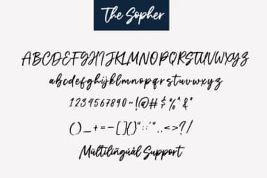 The Sopher Font by Sronstudio — Script Handwritten Font — thumbnail 7