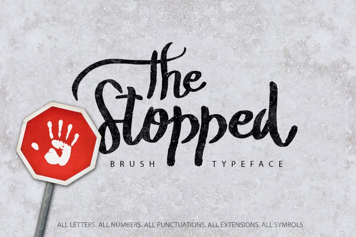 The Stopped Font by SmartDesigns — Script Handwritten Font